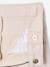 Girl's wide-leg trousers with frills ecru+lilac - vertbaudet enfant 