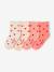 Pack of 4 girls' heart socks coral - vertbaudet enfant 