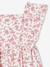 Girl's butterfly sleeve dress coral+ecru - vertbaudet enfant 