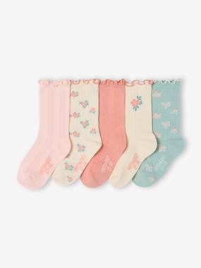 Girls-Underwear-Socks-Pack of 5 girls socks