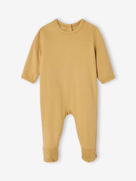 Pack of 3 Organic Cotton Sleepsuits for Babies beige+ecru+sage green - vertbaudet enfant 