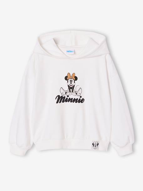Hooded sweatshirt MINNIE ecru - vertbaudet enfant 