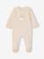 Velvet sleepsuit for newborns ecru - vertbaudet enfant 