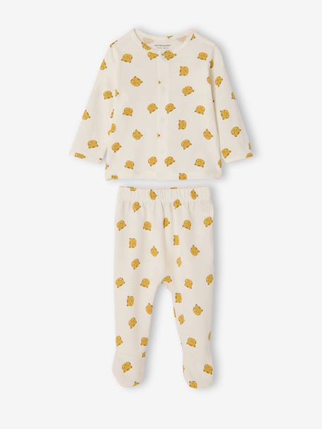 Pack of 2 boys' organic cotton pyjamas yellow - vertbaudet enfant 