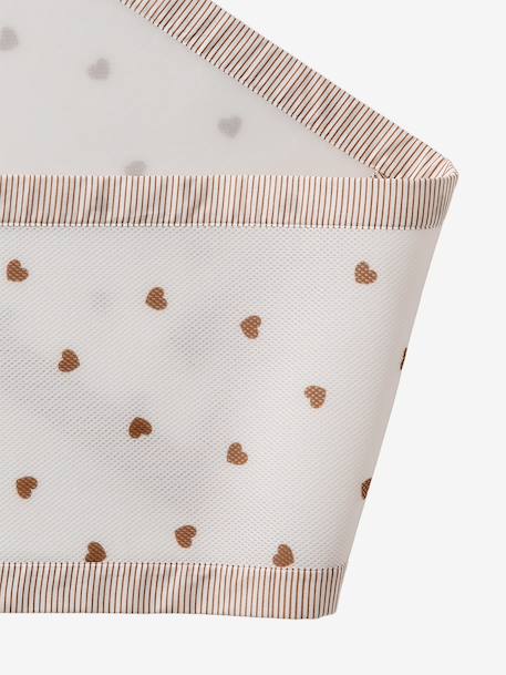 Breathable HEARTS Cot Bumper camel - vertbaudet enfant 