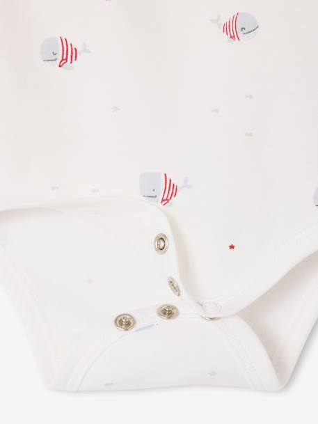 Lot 5 bodies manches longues baleine bleu - vertbaudet enfant 