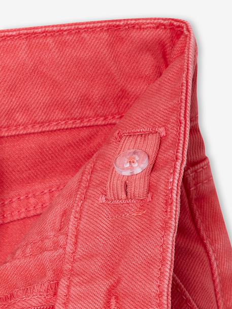 Medium Fit Wide Leg MorphologiK Trousers for Girls coral+khaki+old rose - vertbaudet enfant 
