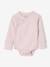 Set of baby bodysuit, leggings and striped beanie marl pink - vertbaudet enfant 