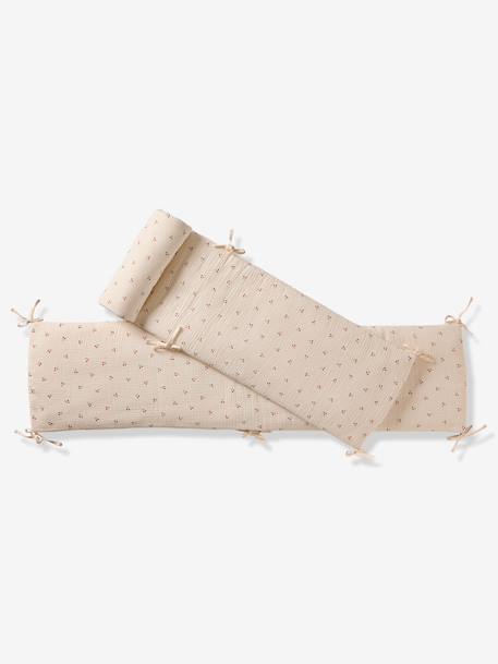 Cot Bumper, CHERRY printed white - vertbaudet enfant 