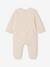 Velvet sleepsuit for newborns ecru - vertbaudet enfant 