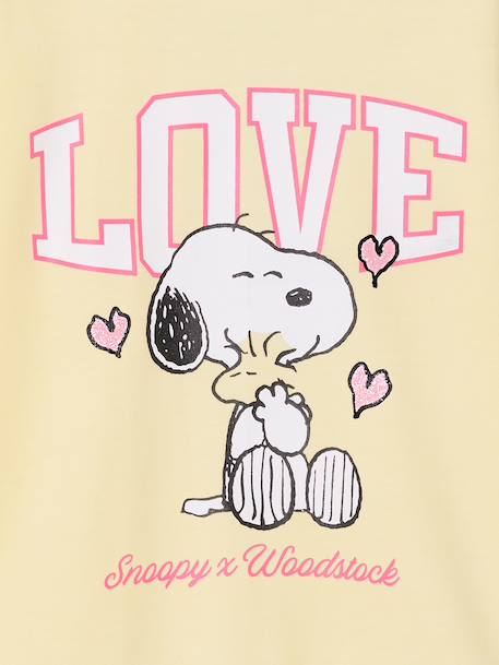 Snoopy girl's sweatshirt pastel yellow - vertbaudet enfant 