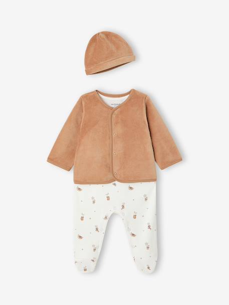 Customisable newborn set for babies cappuccino - vertbaudet enfant 