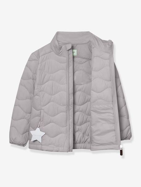 Lightweight quilted jacket for children MATNAVA MINI A TURE almond green+carrot+soft lilac - vertbaudet enfant 
