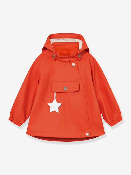 Rain set: waterproof jacket & dungaree trouser for babies MATWAINIS MINI A TURE mauve+tomato red - vertbaudet enfant 