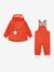 Rain set: waterproof jacket & dungaree trouser for babies MATWAINIS MINI A TURE mauve+tomato red - vertbaudet enfant 
