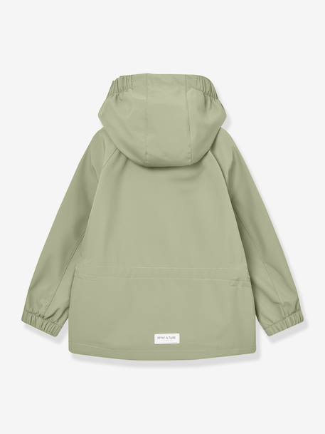Veste softshell à capuche bébé coupe-vent et déperlante MATADEN MINI A TURE menthe+vert - vertbaudet enfant 