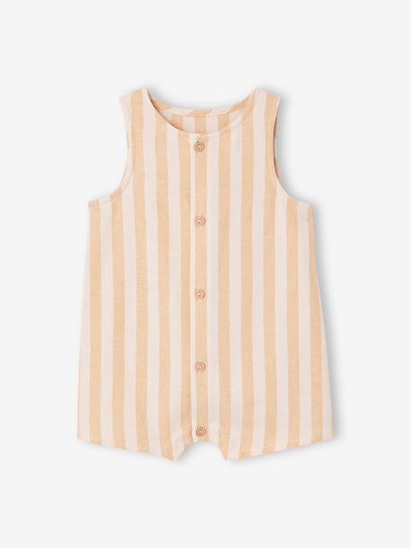 Sleeveless romper for baby boys yellow - vertbaudet enfant 