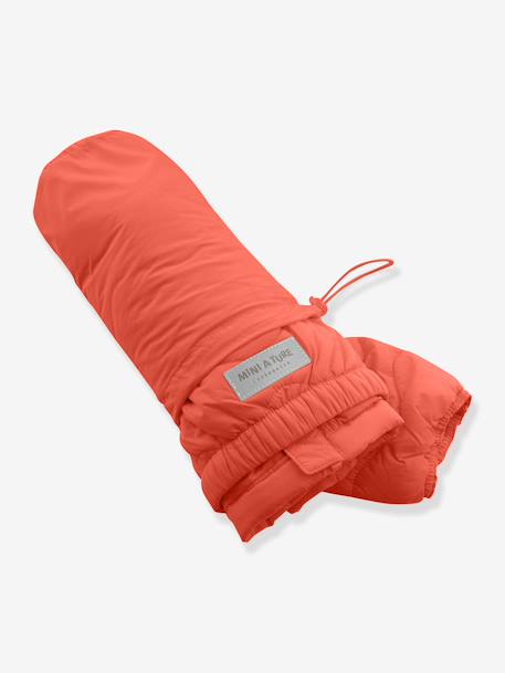 Lightweight quilted jacket for children MATNAVA MINI A TURE almond green+carrot+soft lilac - vertbaudet enfant 