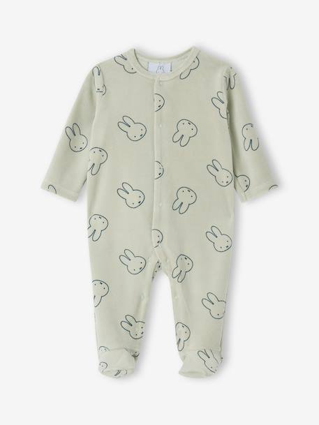 Set of newborn pyjamas for babies Miffy grey green - vertbaudet enfant 