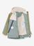 MATVALON MINI A TURE boy's quilted hooded jacket sage green - vertbaudet enfant 