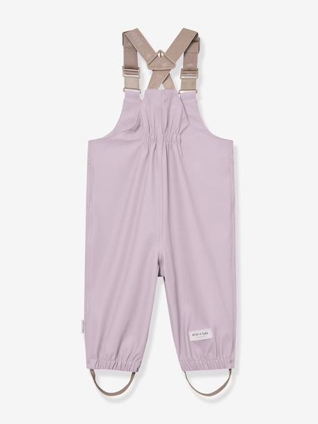 Ensemble de pluie : veste imperméable & pantalon salopette bébé MATWAINIS MINI A TURE mauve+tomette - vertbaudet enfant 