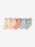 Lot de 5 paires de mi-chaussettes dentelle bébé argile+blush+écru - vertbaudet enfant 