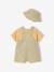 Dungarees & Bucket Hat Set for Boys cappuccino - vertbaudet enfant 