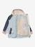 Lined hooded jacket for babies MATWALLY MINI A TURE light blue - vertbaudet enfant 