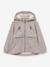Girl's windproof and water-repellent softshell hooded jacket MATALGEA MINI A TURE mauve - vertbaudet enfant 
