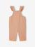 Twill Dungarees for Baby Girls pecan nut - vertbaudet enfant 