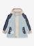 Lined hooded jacket for babies MATWALLY MINI A TURE light blue - vertbaudet enfant 