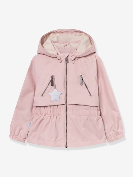 MATALGEA Mid-Season Waterproof Jacket with Fleece Lining, for Girls, MINI A TURE dusky pink+rosy+sage green+soft lilac - vertbaudet enfant 