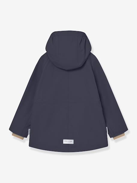 Parka mi-saison fille MATALLURE bleu foncé+marine+tomette - vertbaudet enfant 