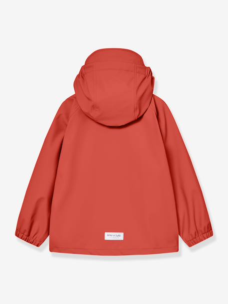 Rain set with jacket and trousers for children MATREINAR MINI A TURE mauve+tomato red - vertbaudet enfant 