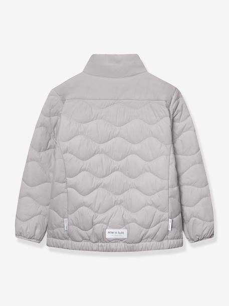 Lightweight quilted jacket for children MATNAVA MINI A TURE almond green+carrot+soft lilac - vertbaudet enfant 