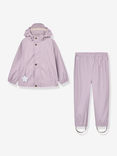 Ensemble de pluie avec veste et pantalon enfant MATREINAR MINI A TURE mauve+tomette - vertbaudet enfant 