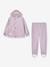 Rain set with jacket and trousers for children MATREINAR MINI A TURE mauve+tomato red - vertbaudet enfant 