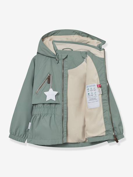 MATALGEA Mid-Season Waterproof Jacket with Fleece Lining, for Girls, MINI A TURE dusky pink+rosy+sage green+soft lilac - vertbaudet enfant 