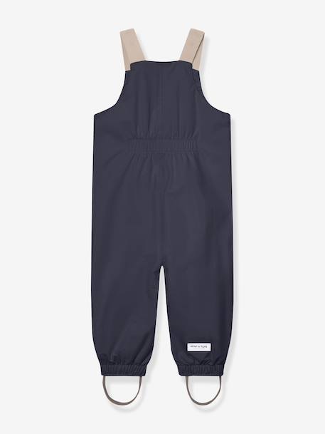 Waterproof dungarees for babies MATWALENTAYA MINI A TURE deep blue+sage green+tomato red - vertbaudet enfant 