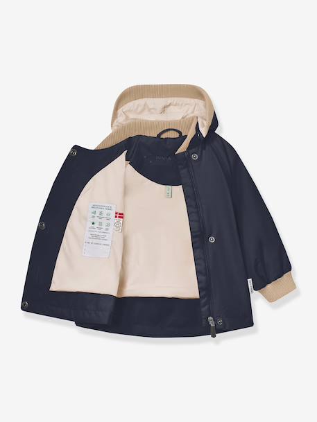MATWAI Mid-Season Jacket for Baby Girls, MINI A TURE brown+dark brown+deep blue+dusky pink+lilac+pale blue+pastel yellow+rosy+sage green+sandy beige+yellow - vertbaudet enfant 