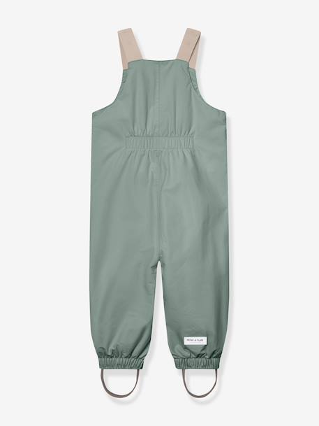 Waterproof dungarees for babies MATWALENTAYA MINI A TURE deep blue+sage green+tomato red - vertbaudet enfant 