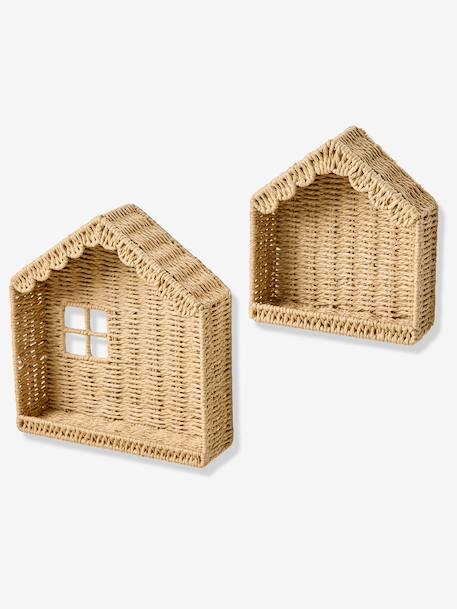 Pack of 2 house shelves beige - vertbaudet enfant 