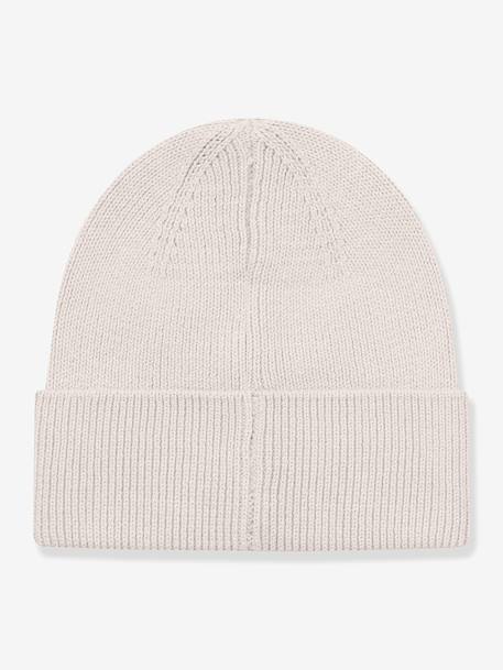 Knitted beanie for children MATBOJE MINI A TURE lilac+sand beige+tomato red - vertbaudet enfant 