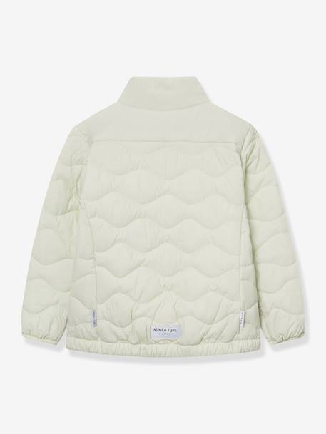 Lightweight quilted jacket for children MATNAVA MINI A TURE almond green+carrot+soft lilac - vertbaudet enfant 