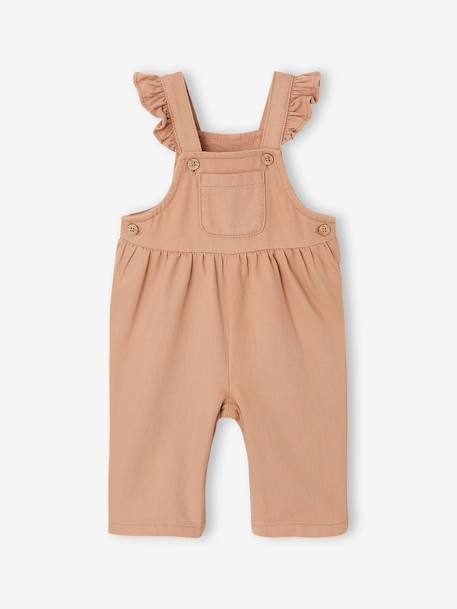Salopette bébé fille en twill noix de pécan - vertbaudet enfant 