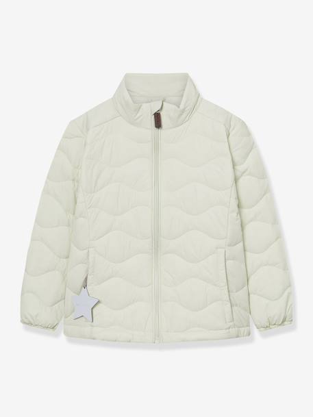 Lightweight quilted jacket for children MATNAVA MINI A TURE almond green+carrot+soft lilac - vertbaudet enfant 