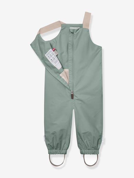 Waterproof dungarees for babies MATWALENTAYA MINI A TURE deep blue+sage green+tomato red - vertbaudet enfant 