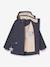 Parka mi-saison fille MATALLURE bleu foncé+marine+tomette - vertbaudet enfant 