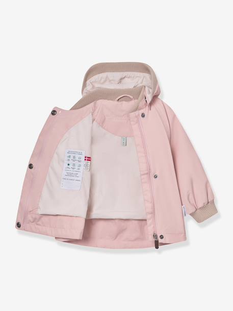 MATWAI Mid-Season Jacket for Baby Girls, MINI A TURE brown+dark brown+deep blue+dusky pink+lilac+pale blue+pastel yellow+rosy+sage green+sandy beige+yellow - vertbaudet enfant 