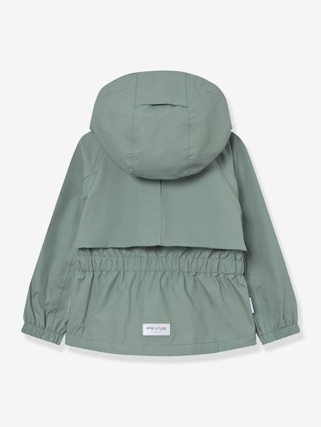 MATALGEA Mid-Season Waterproof Jacket with Fleece Lining, for Girls, MINI A TURE dusky pink+rosy+sage green+soft lilac - vertbaudet enfant 